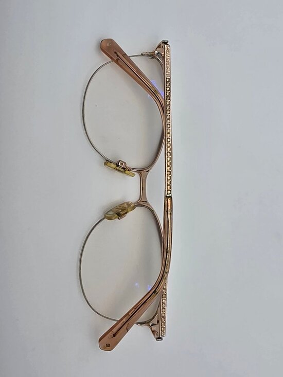 Swarovski SK 5296 028 Gold Rhinestone Semi Rimless Eyeglasses Frame w/ Flexhinge main image 9